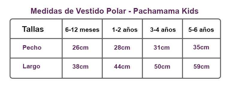 vestido hippie polar, ropa hippie de invierno, pachamama kids
