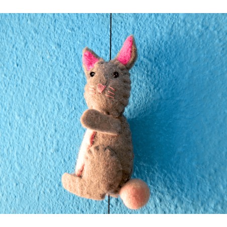 Móvil infantil Animalitos hecho en fieltro