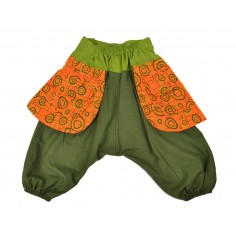 Pantalón Estampado con Riñonera Verde 2