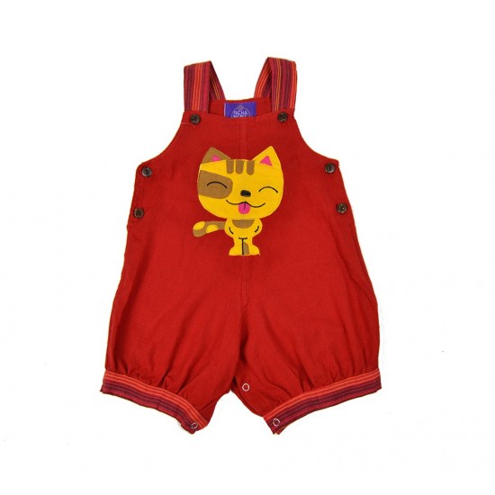 Peto Corto Bebe Gato Rojo, mono para bebes recien nacidos, moda hippie baby