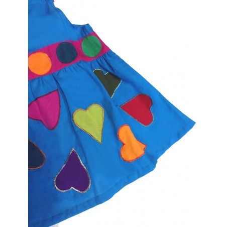 Vestido Corazón Hippie Rosa