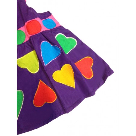Vestido Corazón Hippie Rosa