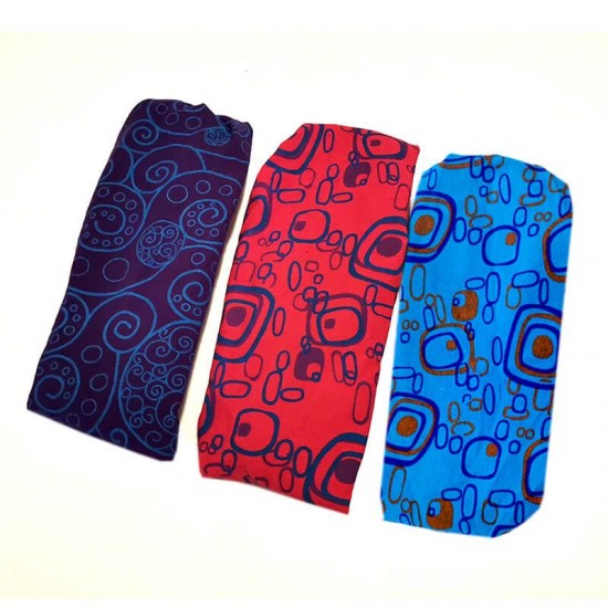 Cintas de pelo para niñas Pack de tres colores morado, azul y rosa