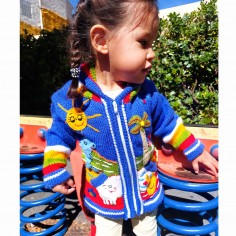 Chaqueta de lana para niños, chaqueta peruana