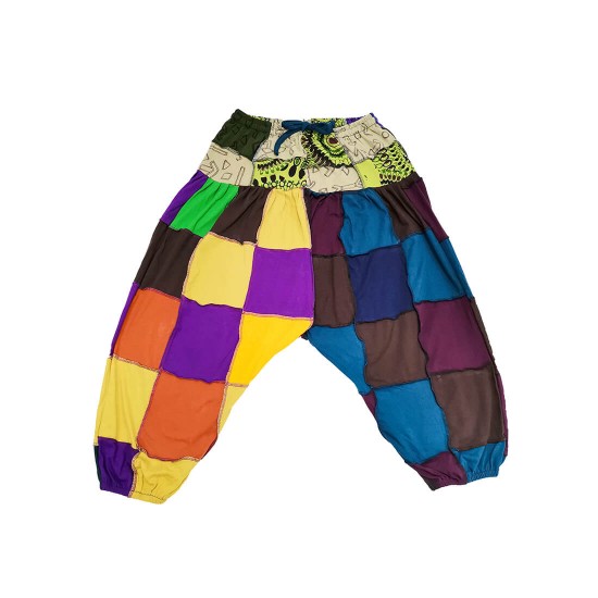 Pantalón de punto largo Patchwork Hippie