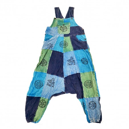 Peto hippie etnico color azul para adulto, diseño exclusivo hombre y mujer