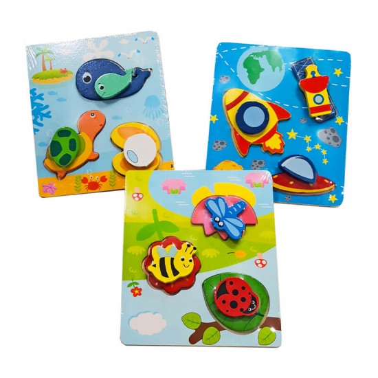 Pack de Puzzle x3 Animalitos Mar,...