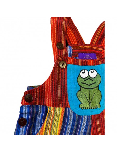 Peto color azul para bebés y niños, ropa infantil colorida para jugar, cómoda y fresca, ideal para el otoño, peto largo