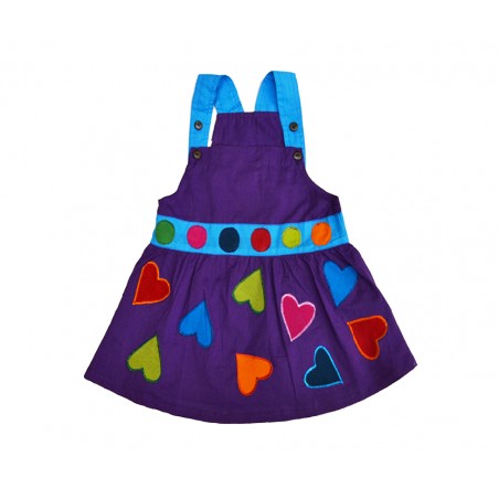 Vestido Corazón Hippie Rosa