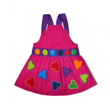 Vestido Corazón Hippie Rosa