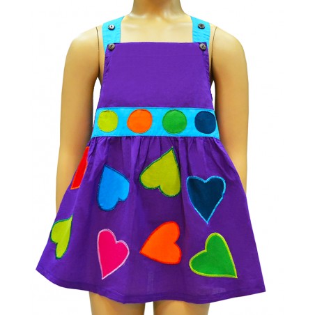 Vestido Corazón Hippie Rosa