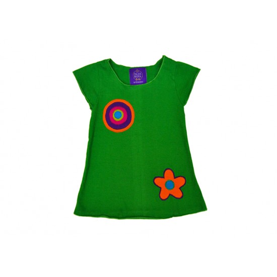 Vestido manga corta niñas
