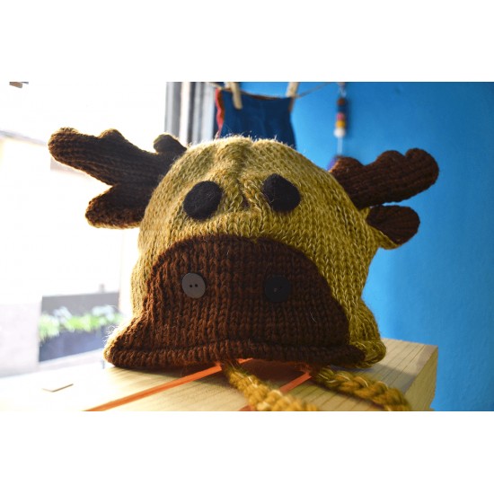 Gorro infantil de lana Reno