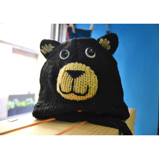 Gorro infantil de lana Oso